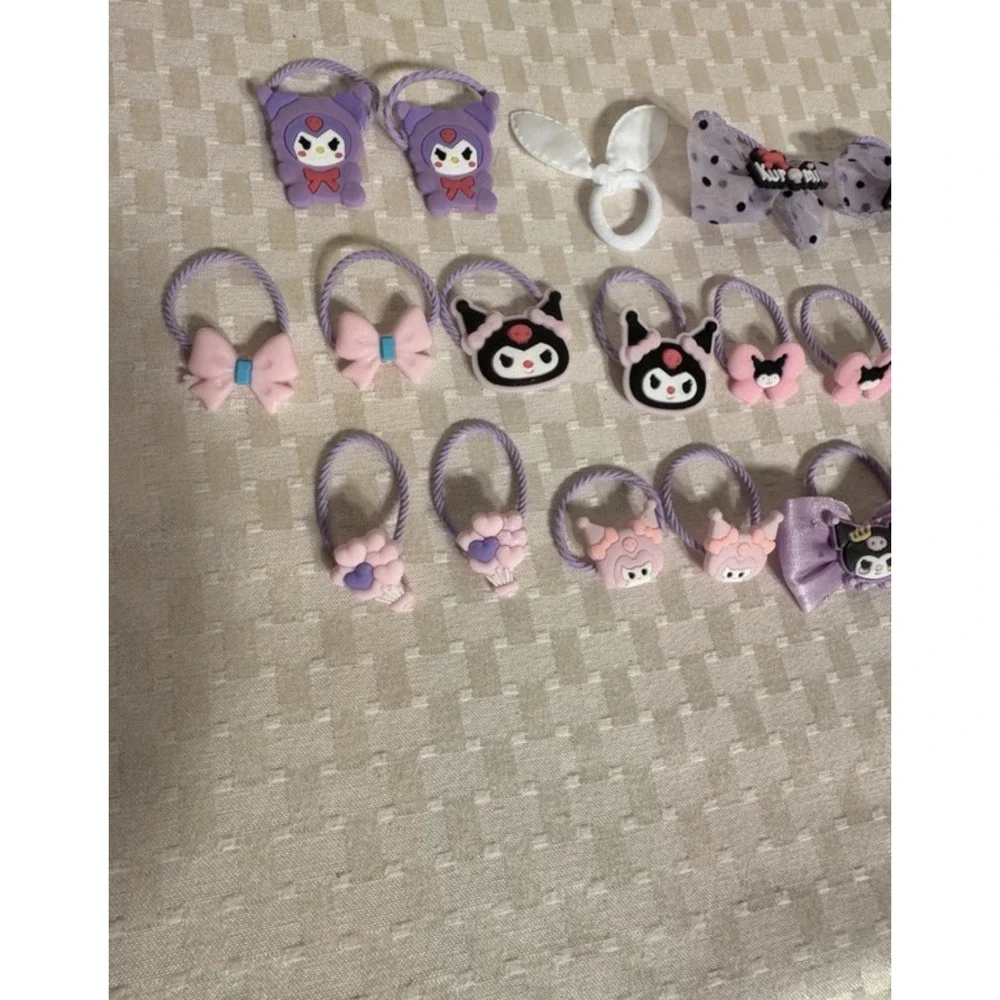 18 Sanrio Kuromi and Friends Purple and Pink Hair Accessories Set New In Package